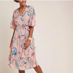 Anthropologie Maeve Adelaide Wrap Dress Small Petite NWOT JB
